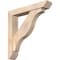 Ekena Millwork Funston Slat Smooth Bracket w/ Offset Brace, Douglas Fir, 5 1/2"W x 30"D x 30"H BKT0604X30X30FST06SDF - alternate 1